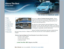 Tablet Screenshot of abovethebest.com